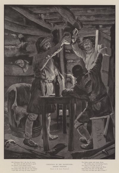 Natale nel bosco, amici assenti da Richard Caton Woodville junior